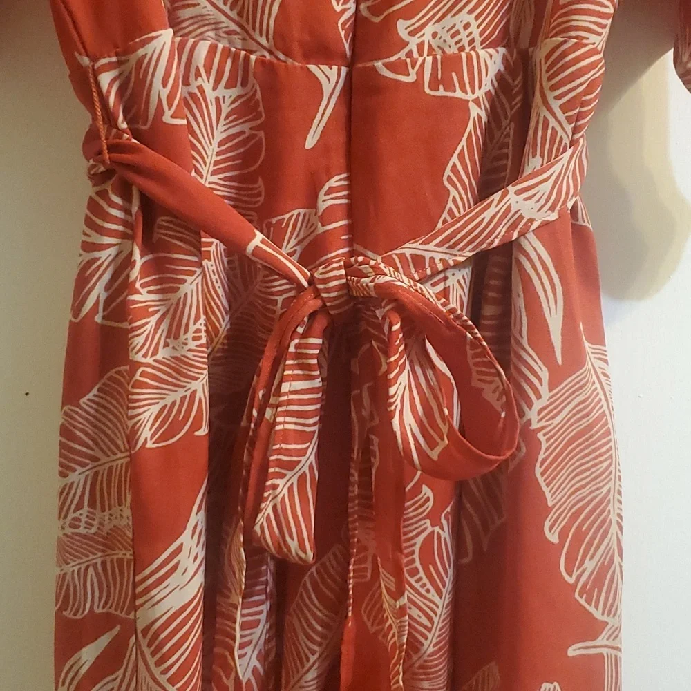 Sienna Sky Romper Red Orange Size Medium - Picture 5 of 12